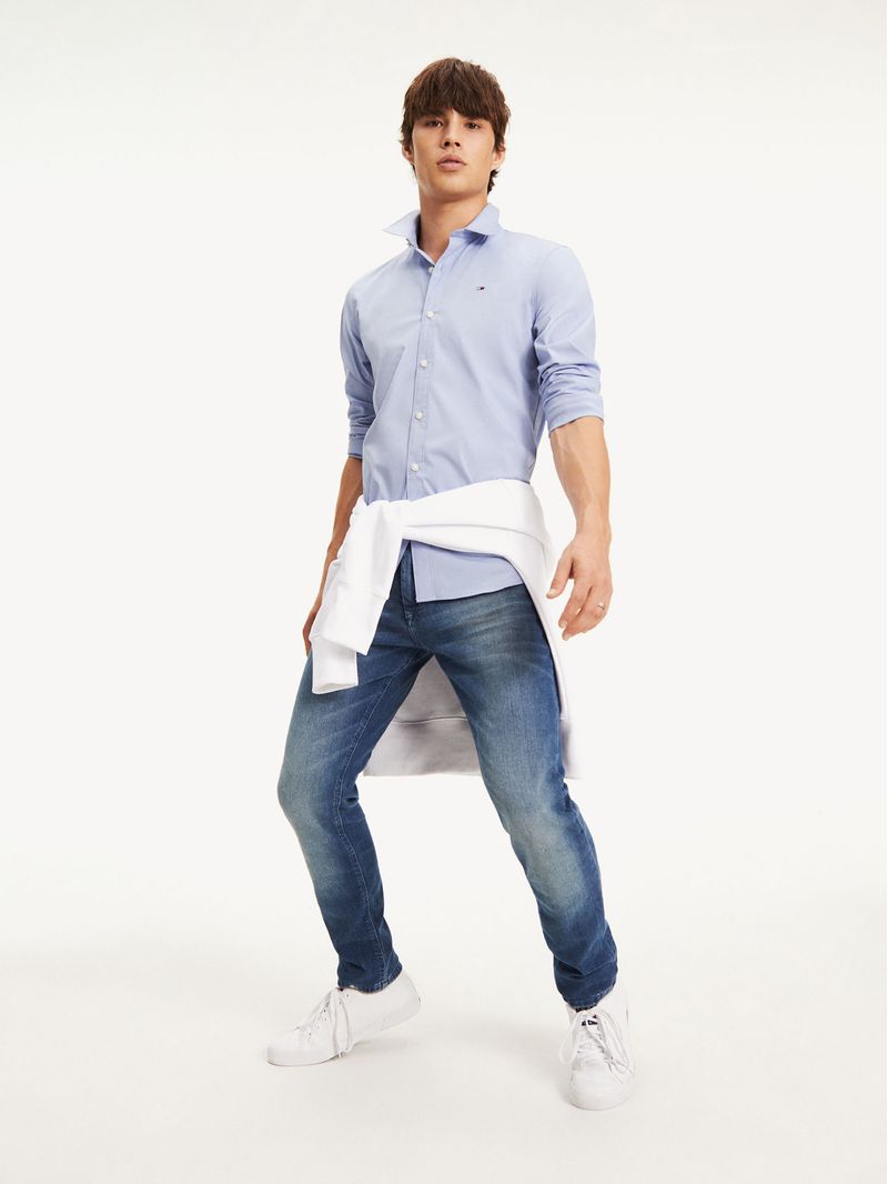 Camisa-de-algodon-elastico-y-corte-slim