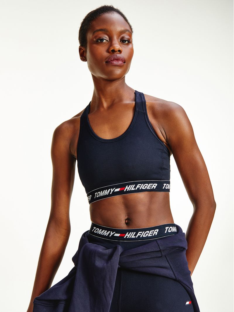 Tommy Hilfiger MID INTENSITY GRAPHIC RACER BRA