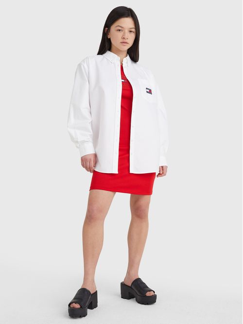 BLUSA TJW BADGE BOYFRIEND SHIRT