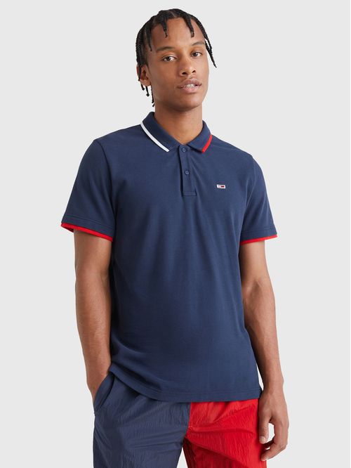 POLO TJM REG FLAG NECK POLO