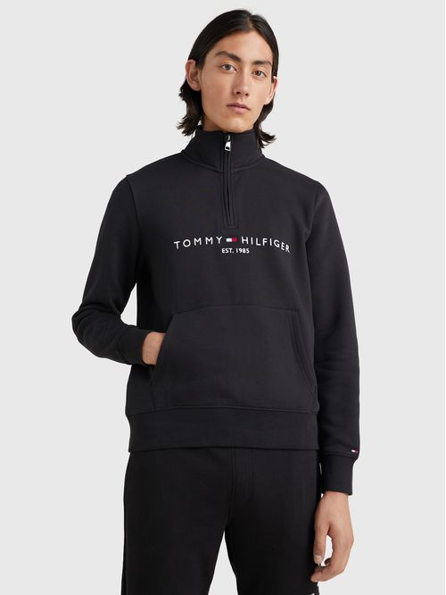 SWEATSHIRT TOMMY LOGO MOCKNECK