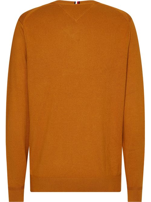 SWEATER PIMA ORG CTN CASHMERE V NECK
