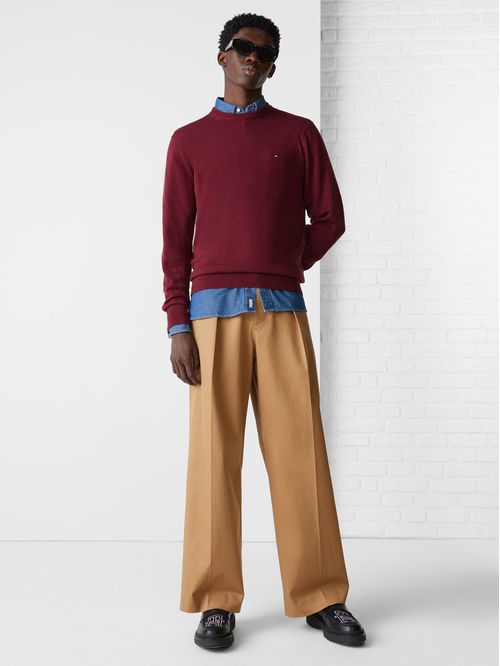SWEATER PIMA ORG CTN CASHMERE CREW N