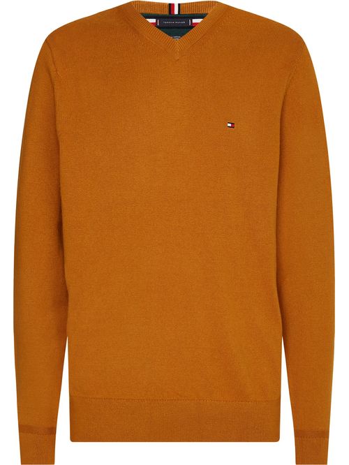 SWEATER PIMA ORG CTN CASHMERE V NECK