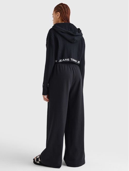 SWEATER TJW BXY CROP ZIP WAISTBAND HO