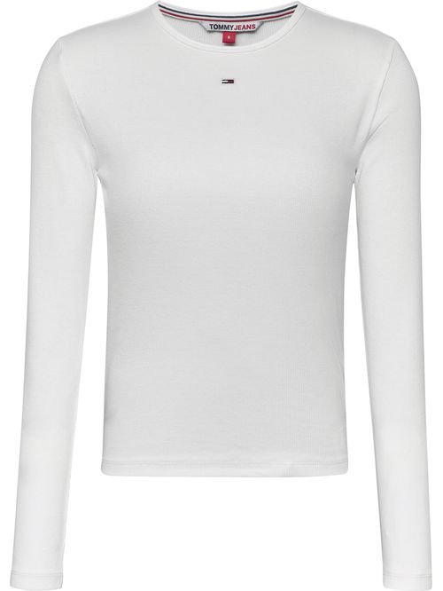 CAMISETA TJW BABY RIB JERSEY C-NECK LS