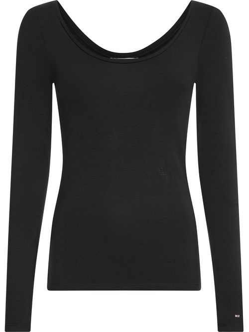 CAMISETA SLIM SOFT TENCEL SCOOP-NK TOP