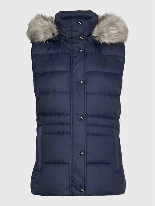 CHALECO TYRA DOWN VEST WITH FUR