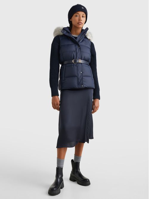 CHALECO TYRA DOWN VEST WITH FUR