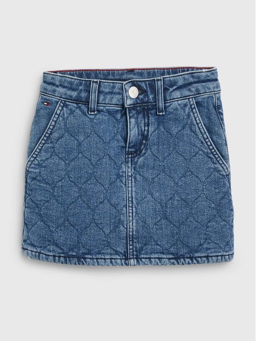FALDA DENIM QUILTED SKIRT