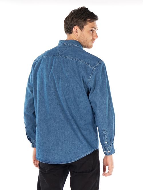 CAMISA ZAIRI DENIM LS OVERSHIRT