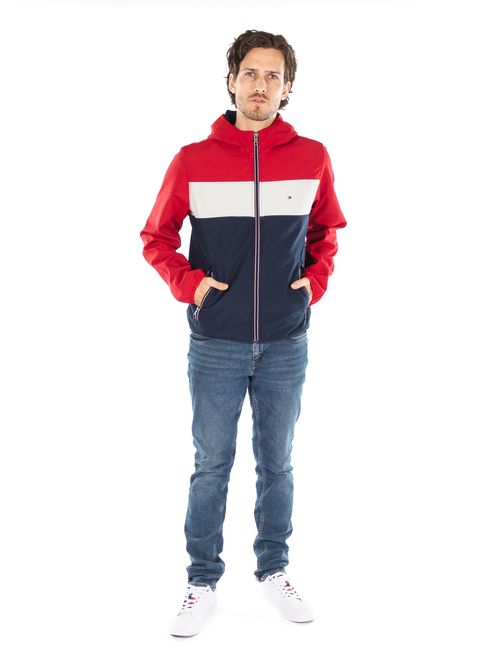 CASACA SOFTSHELL HOODY WITH RUBBER P TH