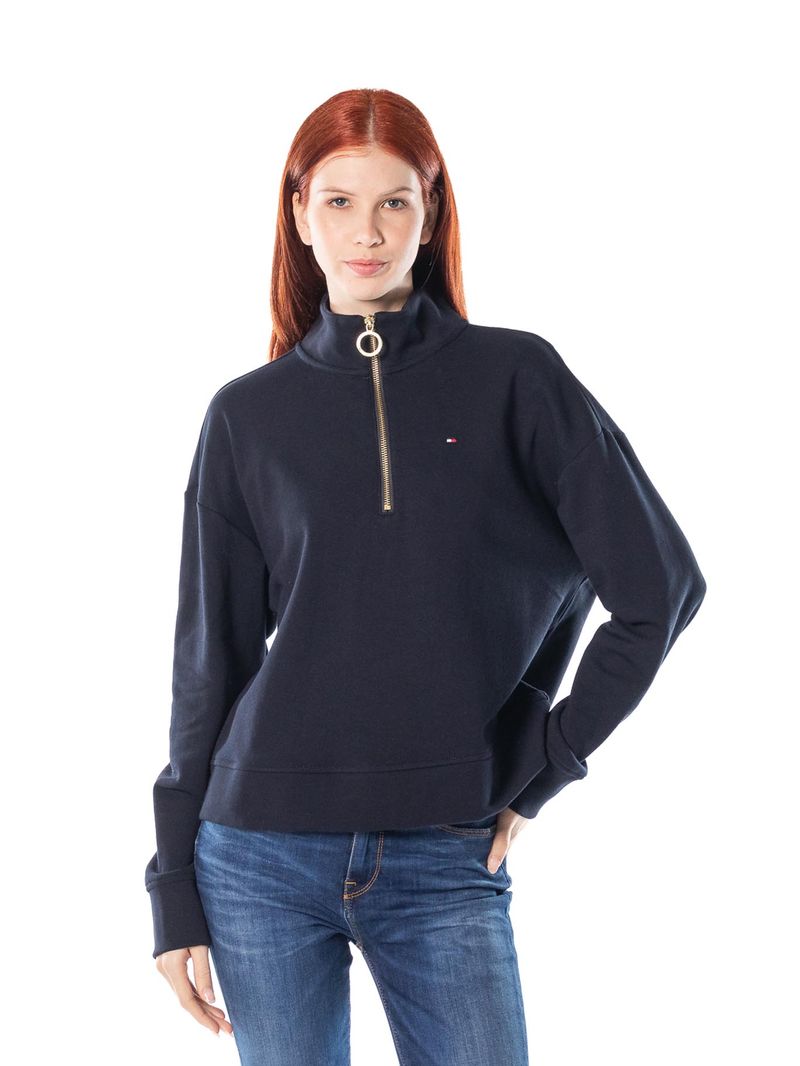 Tommy Hilfiger Sudadera de forro polar suave para mujer