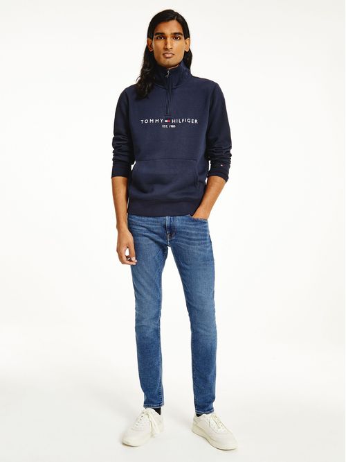 TOMMY LOGO MOCKNECK