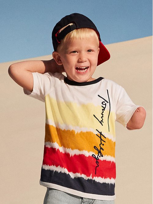 Camiseta con efecto tie dye sensorial - Adaptive Niño