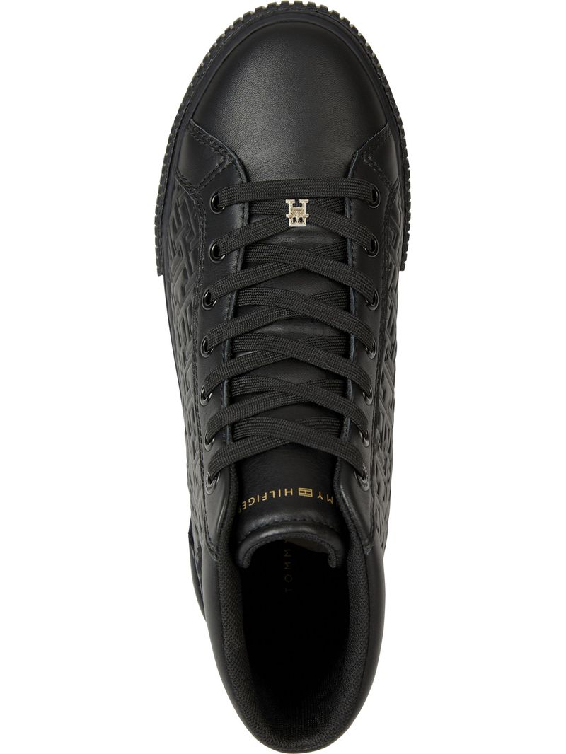 Zapatillas negras mujer online tommy hilfiger