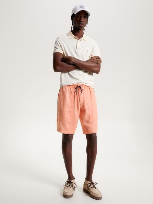 SHORT HARLEM SOLID LINEN PO UTILITY