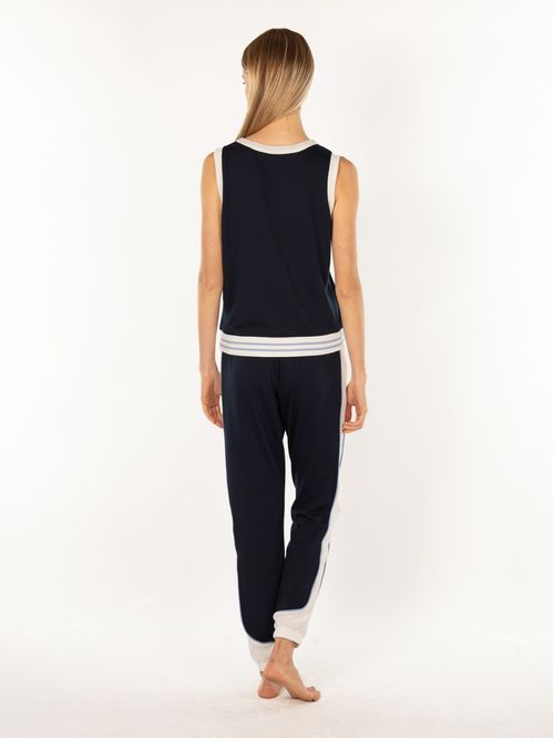 PIJAMA TH COLORBLOCK TANK CUFFED PANT