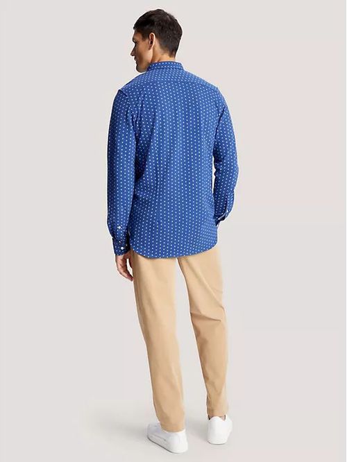 CAMISA M/L M KNITTED MINI PRINT SF SHIRT