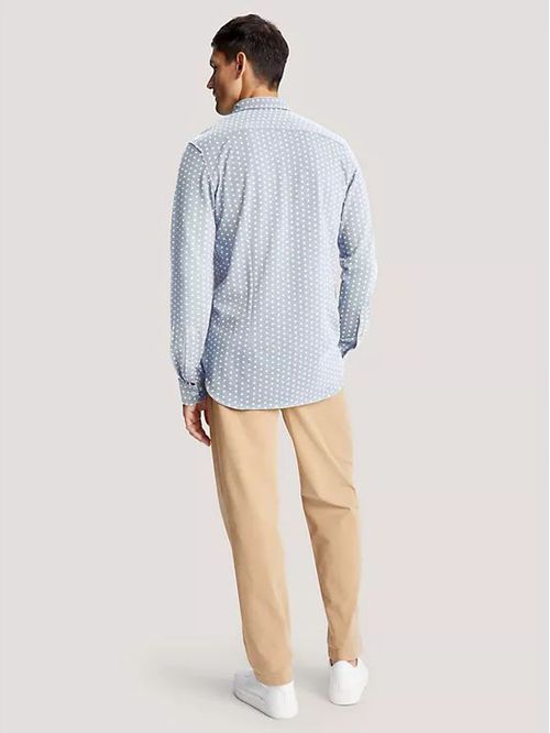 CAMISA M/L M KNITTED MINI PRINT SF SHIRT