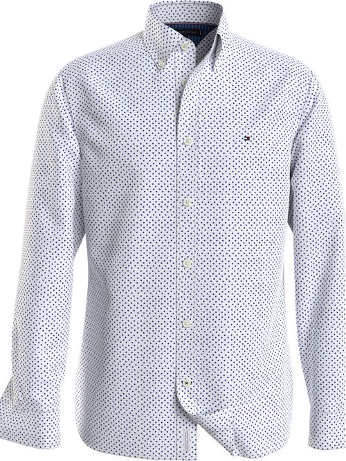 CAMISA M/L OXFORD DOT PRINT RF SHIRT