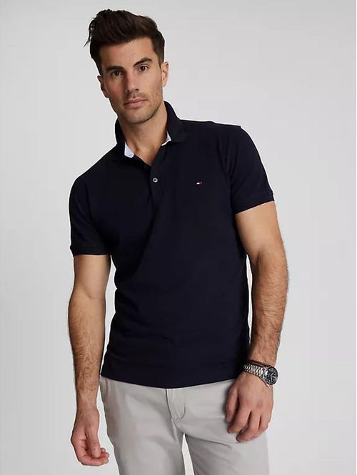 POLO M/C M STRETCH SLIM FIT TOMMY S/S P