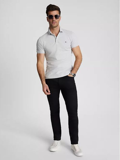 POLO M/C M STRETCH SLIM FIT TOMMY S/S P