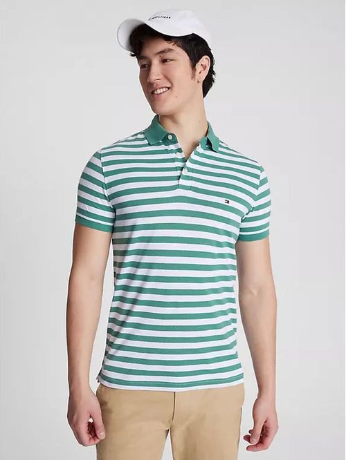 POLO M WCC STRIPE SLIM POLO