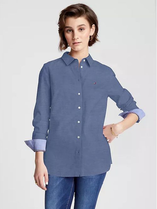 BLUSA W HERITAGE REGULAR FIT SHIRT