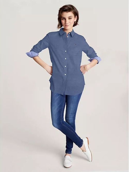 BLUSA W HERITAGE REGULAR FIT SHIRT