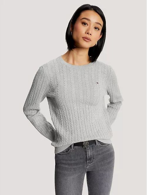 SWEATER W JENNY CABLE LS