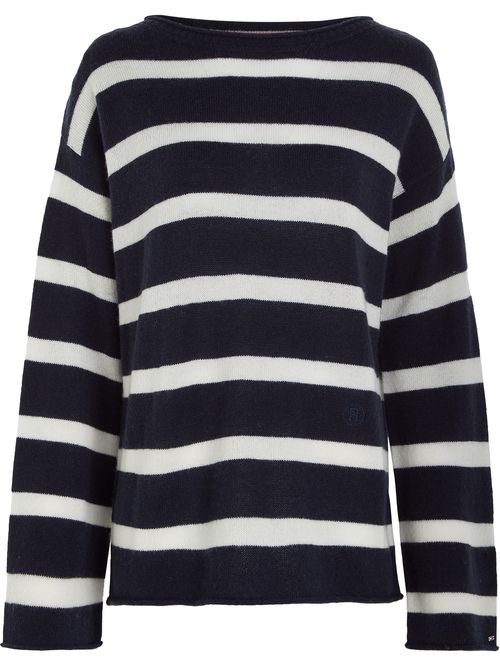 SWEATER SOFT WOOL BOAT-NK SWEATER