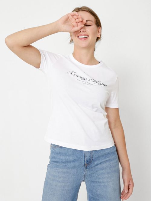 CAMISETA IM SLIM HILFIGER SCRIPT C-NK S