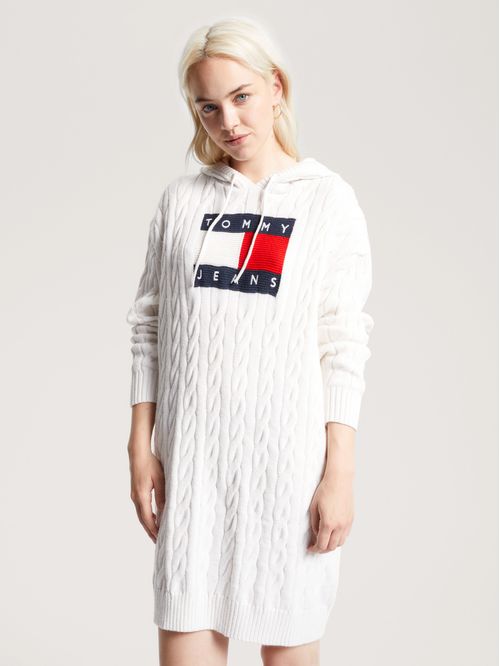 VESTIDO TJW CABLE FLAG HOODIE DRESS