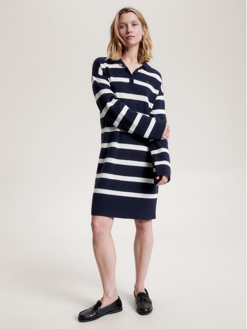 VESTIDO SOFT WOOL POLO DRESS