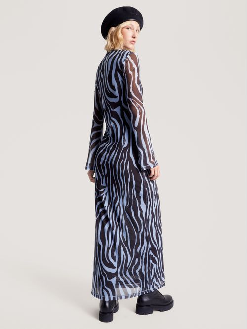 VESTIDO TJW ZEBRA MAXI KNIT DRESS