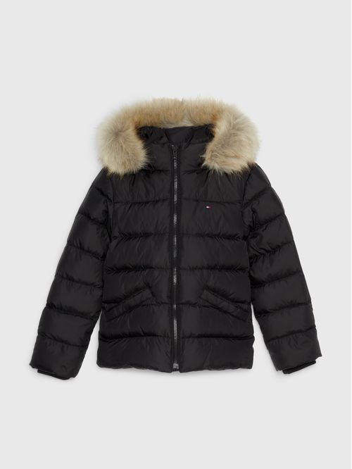 CASACA ESSENTIAL DOWN FUR HOOD JACKET NIÑA