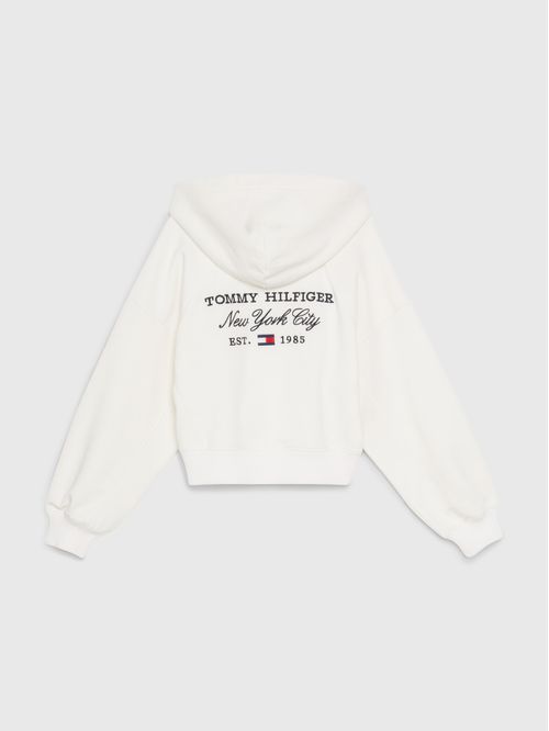 SWEATSHIRT TOMMY SCRIPT ZIP THROUGH HOODI NIÑA