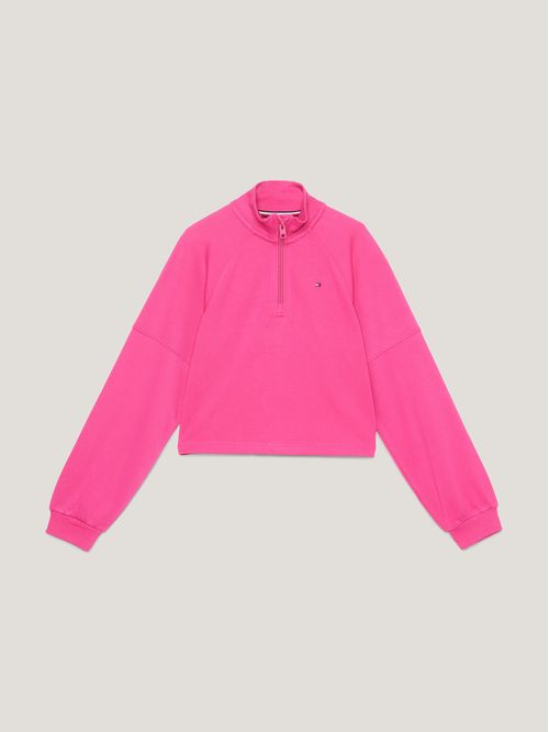 SWEATSHIRT HALF ZIP MOCK NECK SWEATSHIRT NIÑA