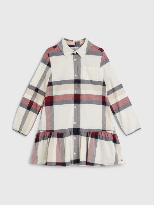 VESTIDO HILFIGER CHECK SHIRT DRESS NIÑA