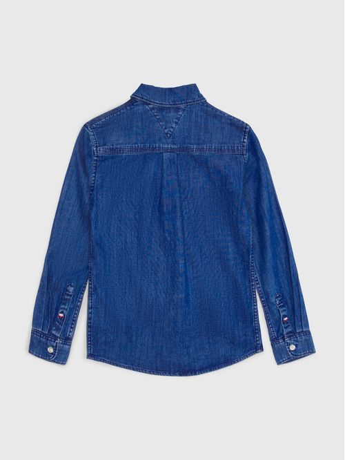 CAMISA ESSENTIAL DENIM SHIRT L/S NIÑO