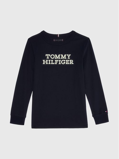 CAMISETA TOMMY HILFIGER LOGO TEE L/S NInO