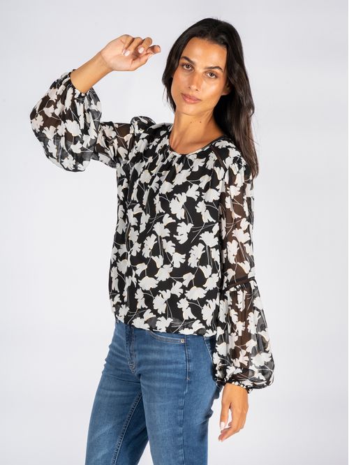 BLUSA ABSTRCT GINKO L-S BBL TOP