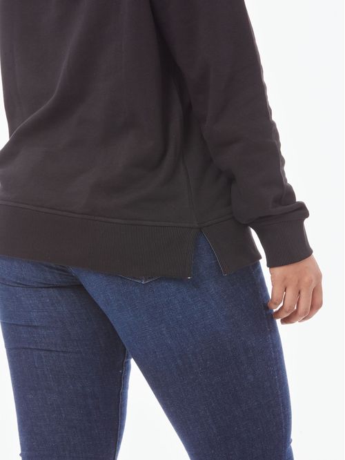SWEATSHIRT W REG MONOGRAM EMB HOODIE LS TH