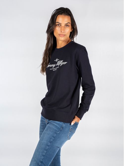 SWEATSHIRT IM REG SCRIPT C-NK SWEATSHIRT