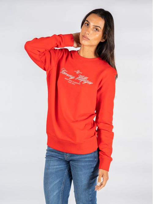 SWEATSHIRT IM REG SCRIPT C-NK SWEATSHIRT