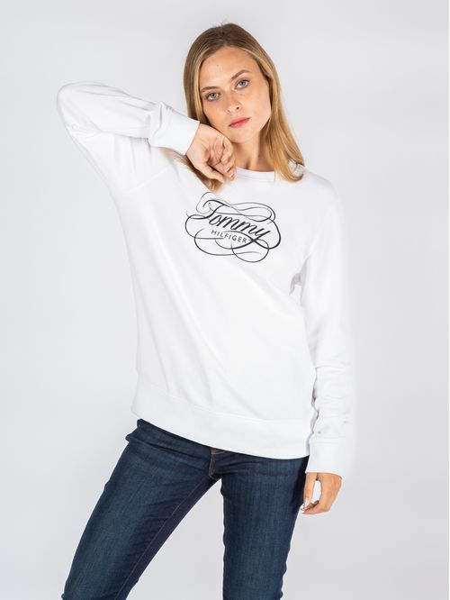 SWEATSHIRT IM REG TOMMY SCRIPT SWEATSHIRT