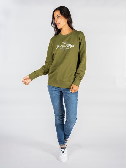 SWEATSHIRT IM REG SCRIPT C-NK SWEATSHIRT