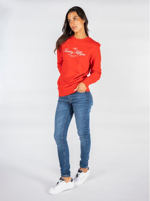 SWEATSHIRT IM REG SCRIPT C-NK SWEATSHIRT