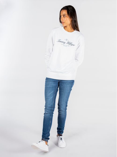 SWEATSHIRT IM REG SCRIPT C-NK SWEATSHIRT